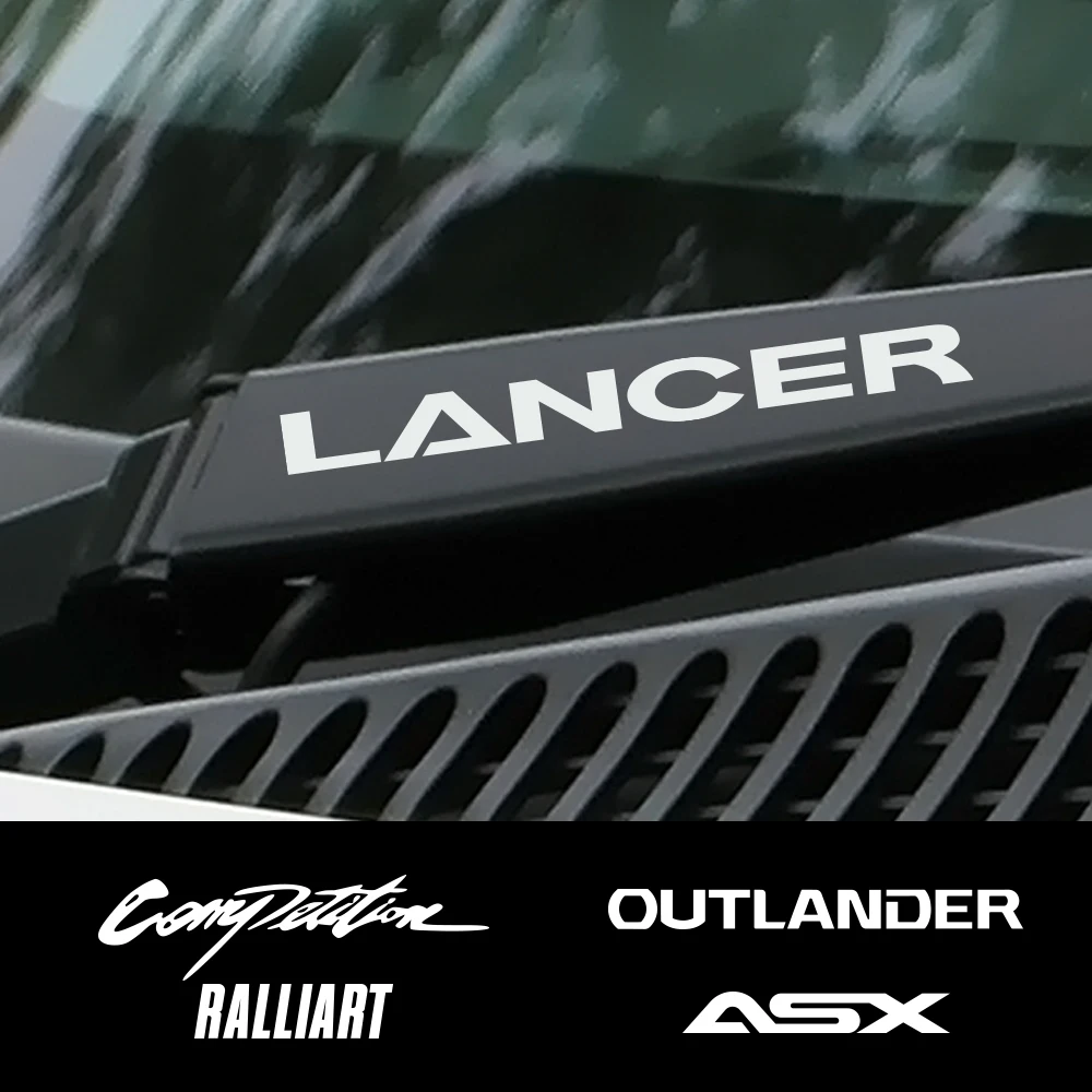 4 шт. автомобиля винил стеклоочиститель декор наклейки для Mitsubishi Lancer 10 3 9 EX Outlander 3 ASX L200 Ralliart конкурс аксессуары