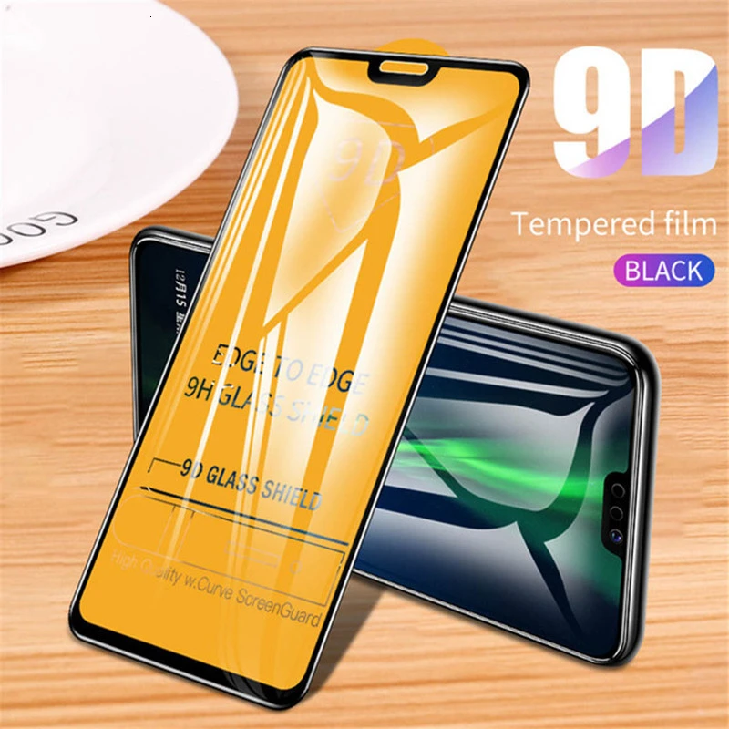 Изогнутое закаленное стекло 9D 100 шт. для Huawei Honor Play 3 6X 7S 7C 7A 8 Lite 8A Pro 8S 8C 8X полностью