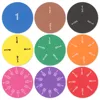 9Set EVA Round Shaped Fractions Instrument Montessori Math Educational Toys Math Learning Tool Student Teaching Gifts 3