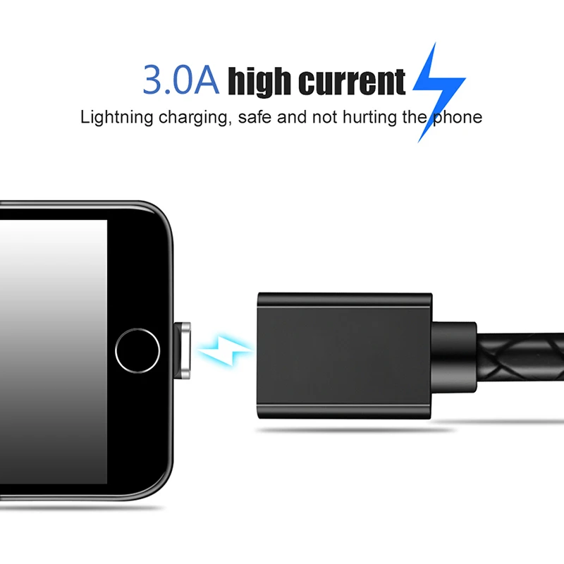 Магнитный зарядный кабель Micro usb type C для Apple iPhone Lighting Cable 3A Быстрая зарядка провод заглушка для защиты мобильного телефона от пыли шнур зарядного устройства