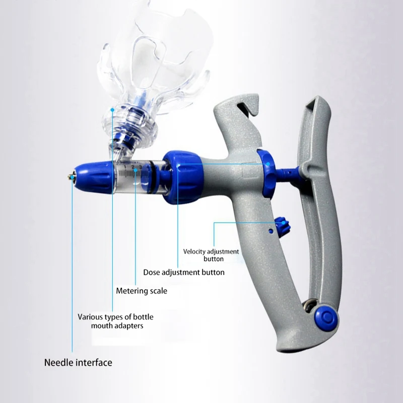 Регулируемый непрерывный шприц автоматический ветеринарный шприц для курицы, утки, птицы прочный инжектор вакцины ветеринарный инструмент