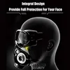 2022 Dust Mask Respirator With Safety Glasses Dual Filters Full Face Mask Windproof For Carpenter Builder Polishing Dust-proof ► Photo 3/6