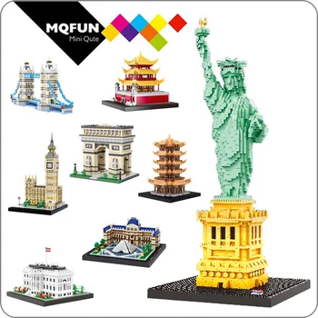 

Balody Diamond building Blocks city Big Ben Arch of Triumph Word Great Architecture Assembly model micro blocks educational toy