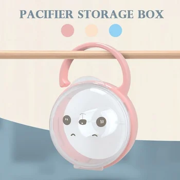 1 Pc Cute Portable Pacifier Holder Nipple Case Pacifier Storage Box With Hook Pacifier PP Plastic Box Wholesale 1