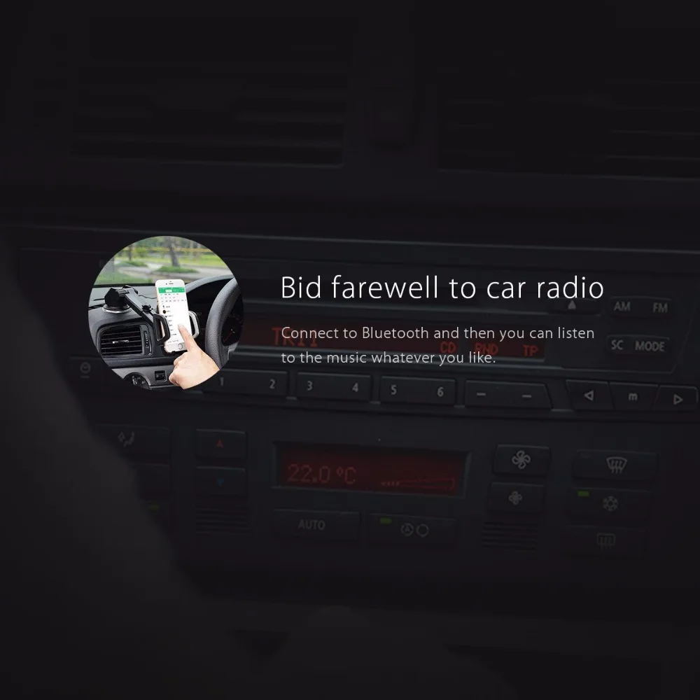 ORICO USB Bluetooth приемник автомобильный комплект адаптер 4,1 беспроводной динамик аудио кабель бесплатно для iPhone громкой связи