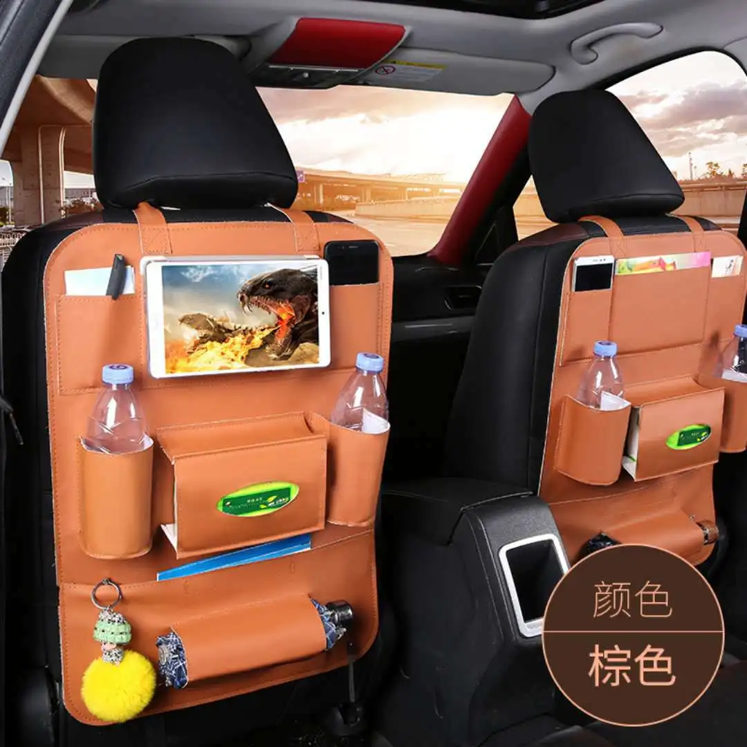 Автомобильная сумка для хранения, органайзер для автомобиля, сумка на заднее сиденье, чехол для автомобильного сиденья, коробка для хранения, Многофункциональная крышка для сиденья, грязеотталкивающая