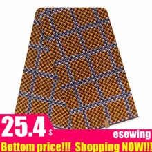 Нигерийский Африканский Анкара Золотой настоящий мягкий воск принт восковая ткань, цветок воды хлопок африканская одежда материал