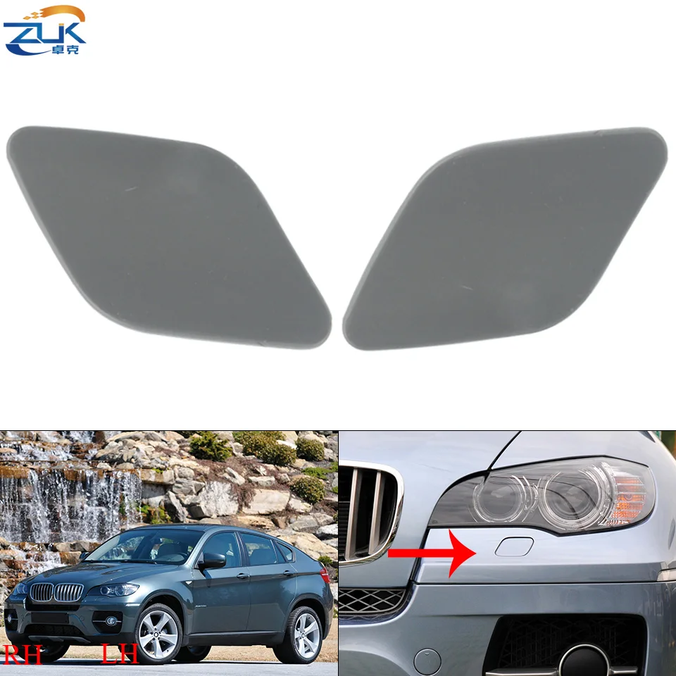 ZUK Омыватель фар распылитель форсунки крышка чехол грунтованный для BMW X5 E70 X6 E71 E72