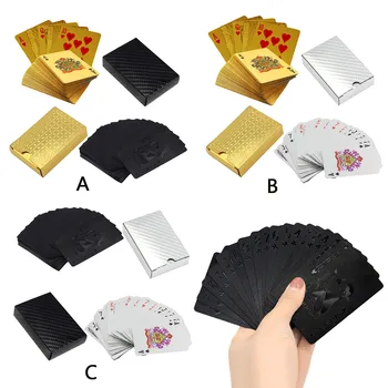 

2Pack Luxury Waterproof Gold Foil Poker Playing Cards for Xmas Presents Stocking Filler Party Card Games