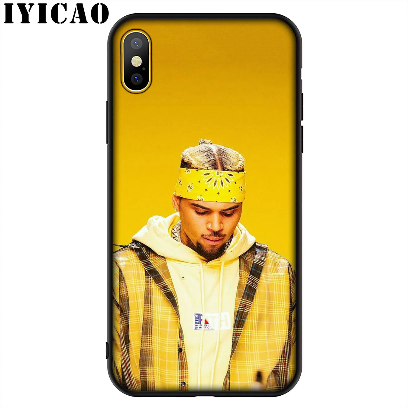 IYICAO Chris коричневый рэп горячий певец Мягкий силиконовый чехол для iPhone 11 Pro XR X XS Max 6 6S 7 8 Plus 5 5S SE черный чехол для телефона - Цвет: 3