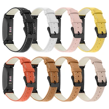 

1pc Watch Band for Fitbit Inspire/Inspire HR Replacement Strap Bracelet Cow Leather Smart Watch Wristband 5.5-8.0 Inch