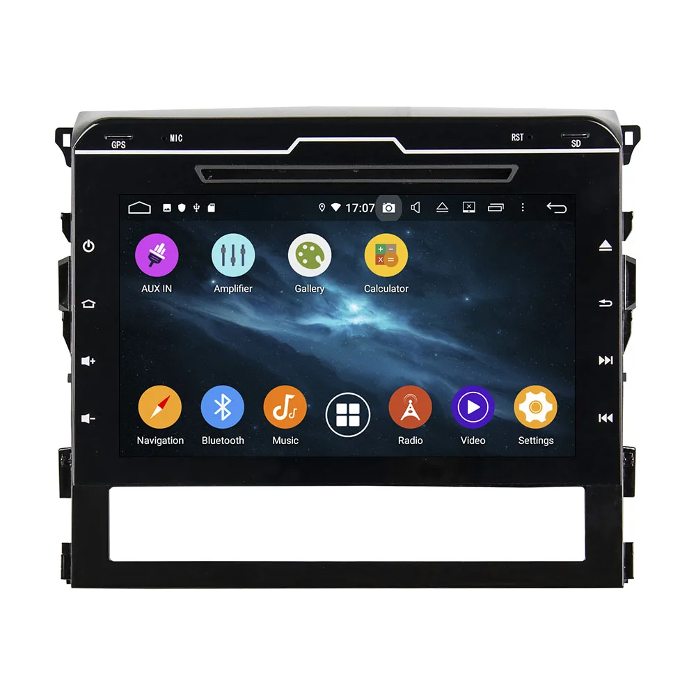 Android 9,0 4+ 64G ips Автомобильный плеер gps навигация для TOYOTA Land Cruiser- магнитофон головное устройство мультимедийный плеер