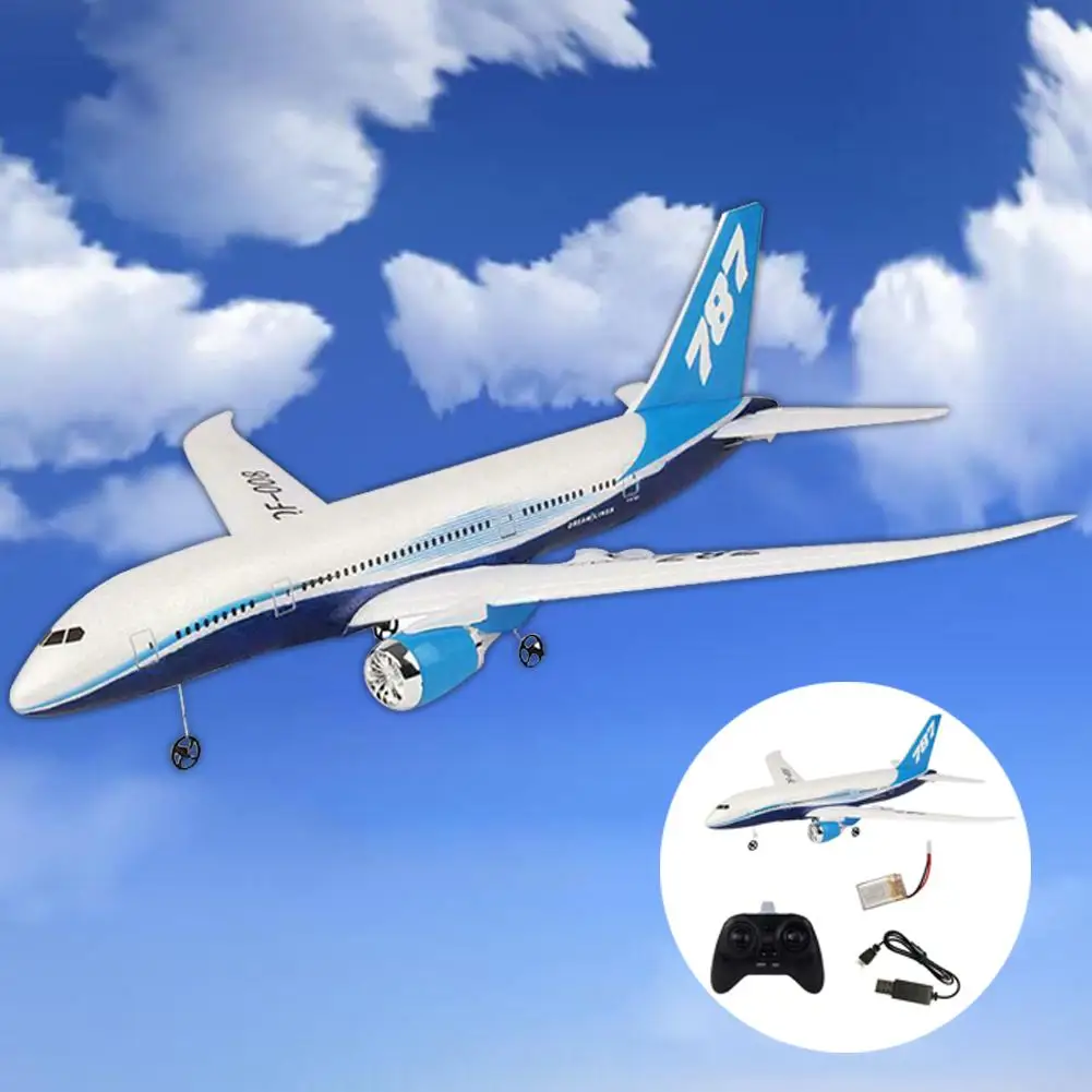 

DIY EPP Remote Control Aircraft RC Drone Boeing 787 Fixed Wing Plane Kit Toy six-axis gyroscope Playing with children
