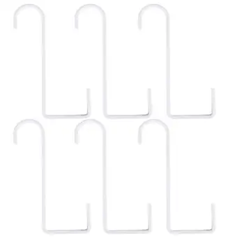 

6Pcs Flower Basket Peg Fence Hook Wall Hanging Flowerpot Hanging Hooks Garden Planter Clothes Hanger