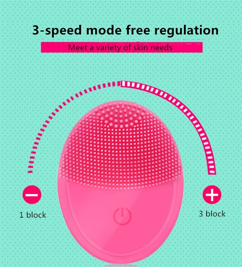 Электрическая щетка для мытья лица отшелушивающая очищение кожи от угрей инструмент водонепроницаемый силиконовый инструмент для очищения кожи глубокий