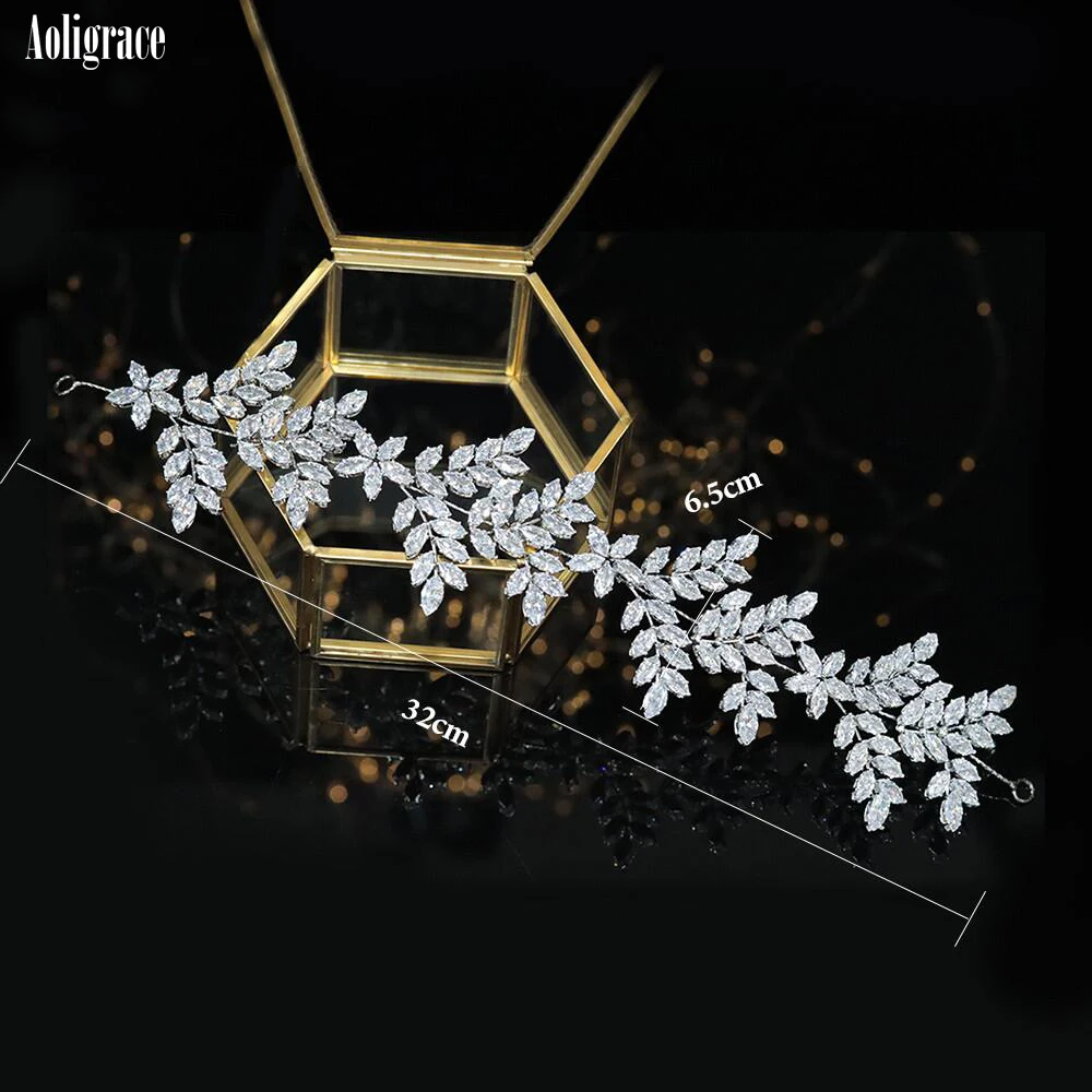 2022 Fashion Cubic Zirconia Soft Headband CZ Wedding Hairband for Women Diadem Bride Princess Headpiece Crowns Hair Accessories