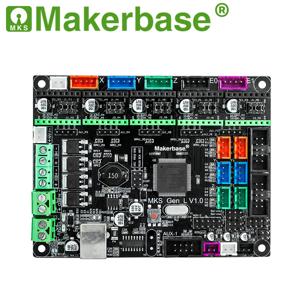 Makerbase-mks Gen_l V1.0 Impressora 3d Peças Control Board Compatível com Ramps1.4 Mega2560 Gen l - Imagem 4