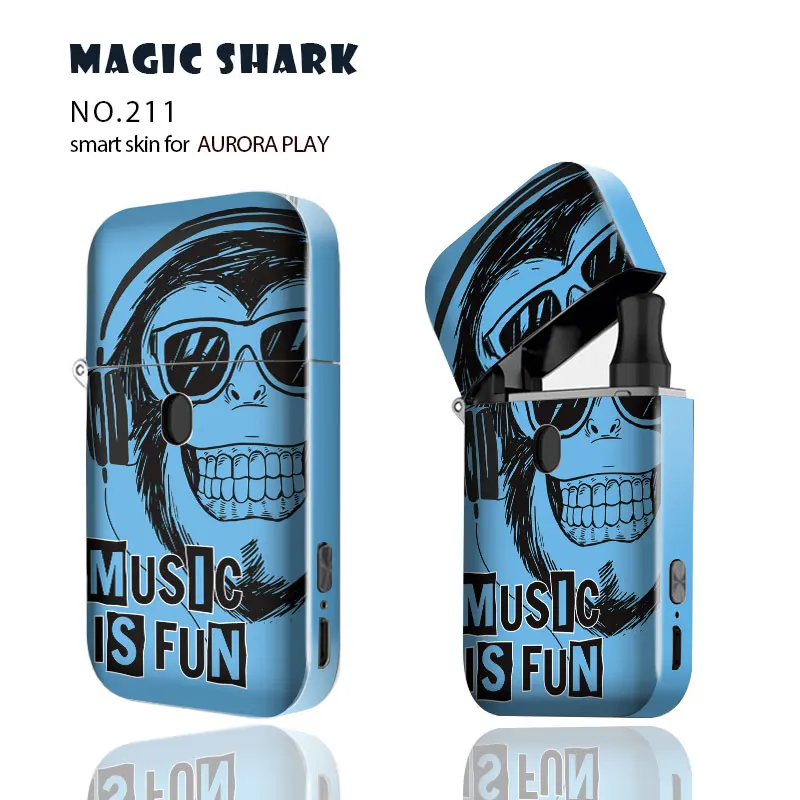 Magic Shark Skull Music Is Fun Tiger Today лучший день для мотоцикла вейп бокс наклейка Оберточная