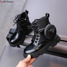 

Children's Boots Autumn Winter 2021 New Fashion Girl Outdoor Keep Warm Cotton Shoes 1-4-15 Years Old Boys Anti Slip Boots