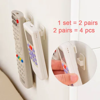 

Remote Control Holder Plastic Hooks Sticky Hooks Air Conditioner TV Remote Control Key Practical Wall Storage Strong Hanger