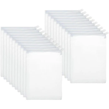 

Aquarium Filter Bags 30Pcs Mesh Filter Media Bags with Zipper for Activated Carbon Biospheres Ceramic Rings Fish Tank