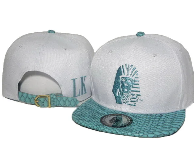 Белый Новое прибытие высокого качества LK звезда snapback шапки Хип Хоп Бейсбол LK Кепка с изоображением леопарда мужские спортивные регулируемый ремень шапки - Цвет: Белый