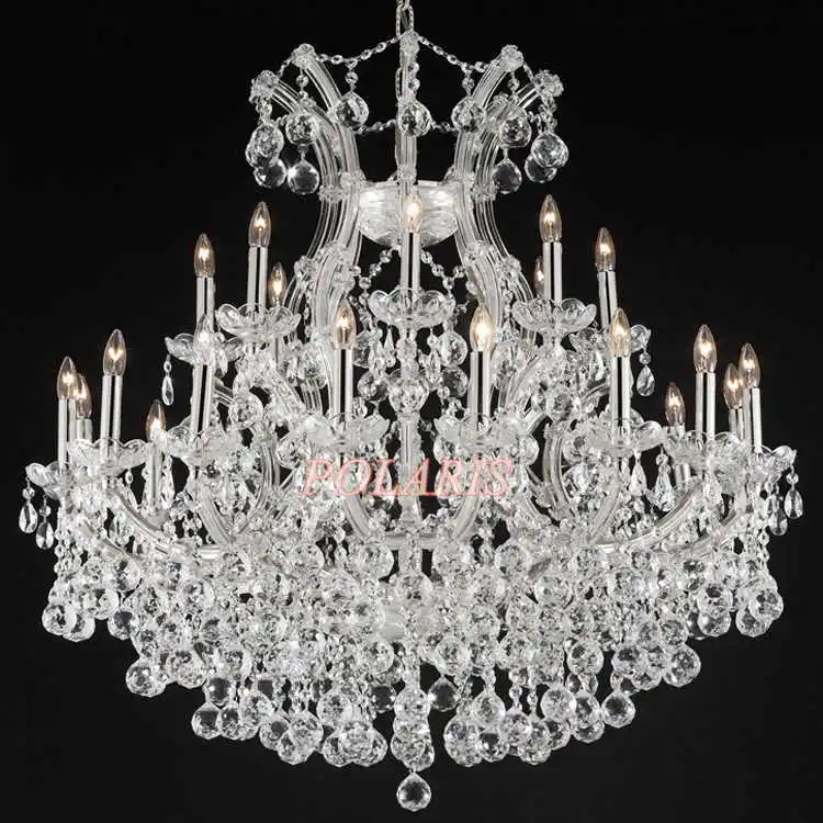 D91xH91cm 24Lights Фабричная розетка классические Марии Тереза Современные хрустальные люстры подвесные лампы Освещение для дома отель Декор для ресторана - Цвет абажура: D91xH91cm 24Lights