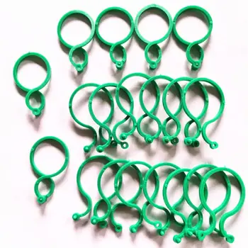 

100PCS Garden Plant Ties Clips Plant Support Clips Twisty Plant Rings for Supporting Stems Vines Grow Upright