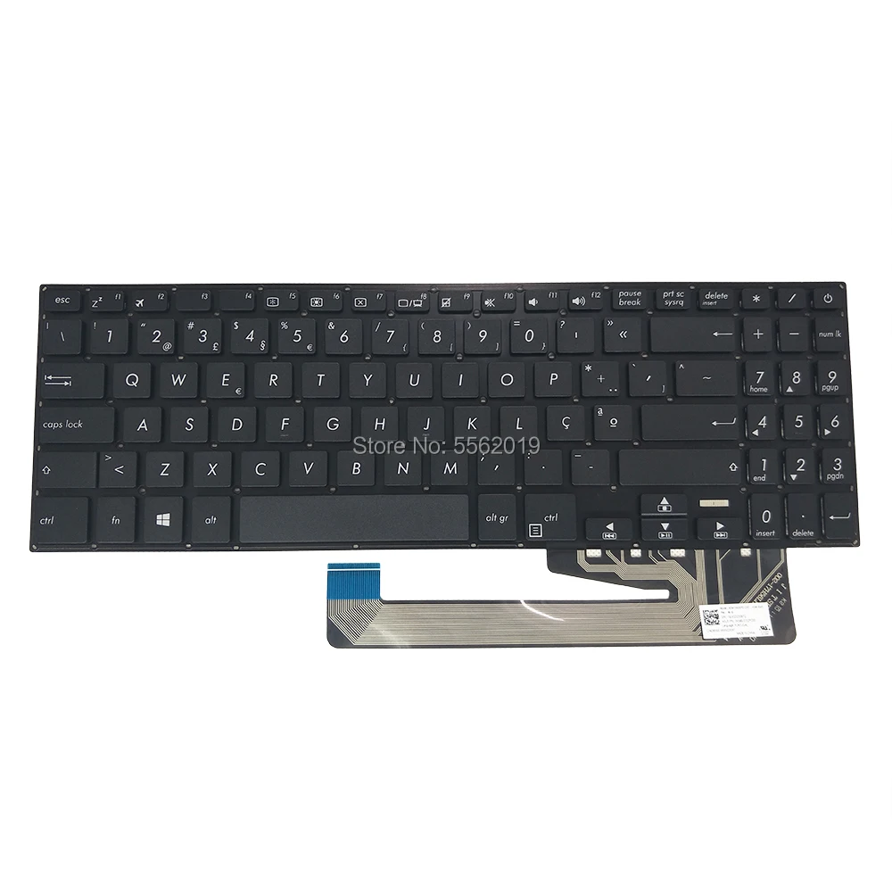 Сменные клавиатуры OVY PO для ASUS X560 X560U X560UD YX560 Y560UD португальские черные клавиатура