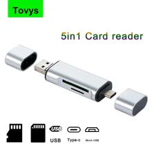 Aliexpress - Card reader SDHC SD TF Micro USB All-in-one Type-C MicroSD for Macbook, Huawei, Xiaomi, Android phones, PCs