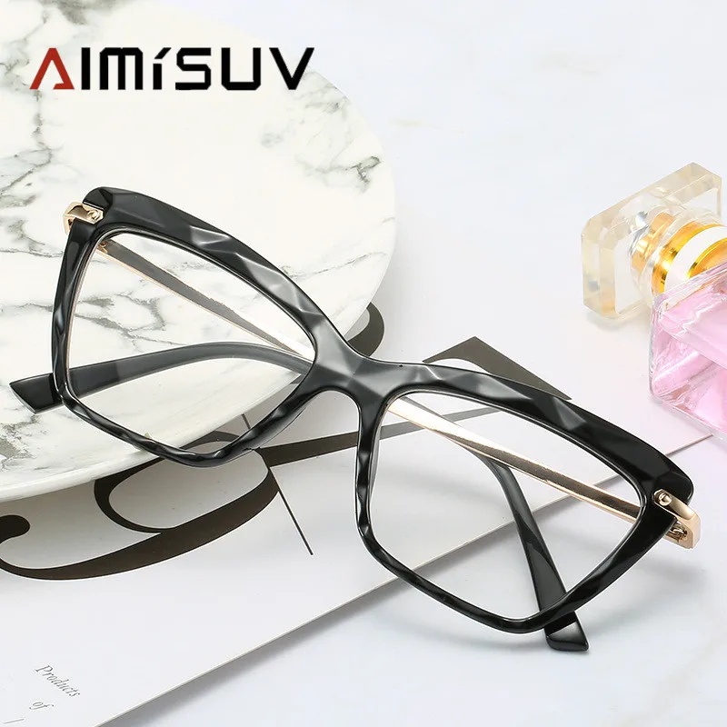 AIMISUV, модные квадратные очки, оправа для женщин, трендовые стили, фирменный дизайн, оптические компьютерные очки Oculos De Sol, очки