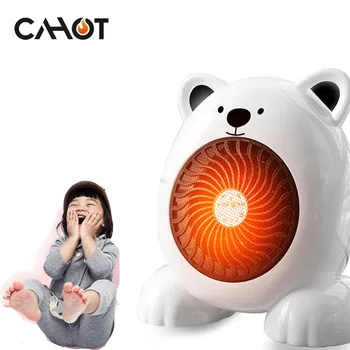 

CAHOT Cartoon pocket Mini Fan Heater Desktop Household Electric Heater fan Warm Machine for Winter Small Desktop Heater