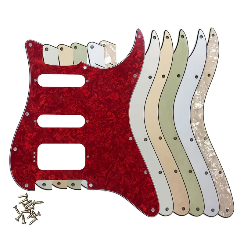 

Fei Man Quality Guitar Parts For US Fd 11 Screw Holes MIM Start HSS SSH Humbucker Guitar Pickguard Scratch Plate No Switch Hole