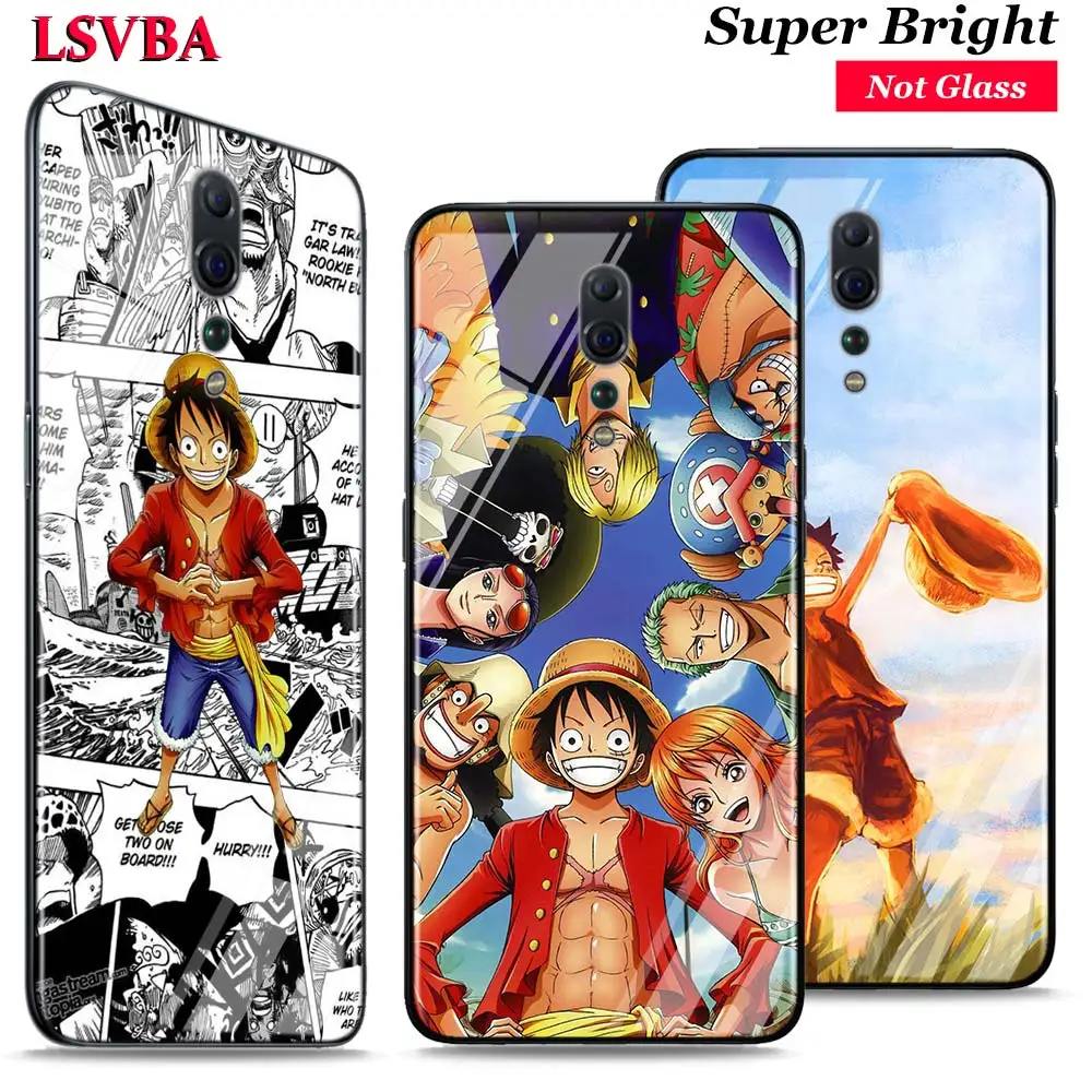 

One Piece Luffy for OPPO Reno Z 10X Zoom F11 F9 F7 F5 A7 R9S R17 Realme 2 C2 K3 Pro Super Bright Glossy Phone Case Cover