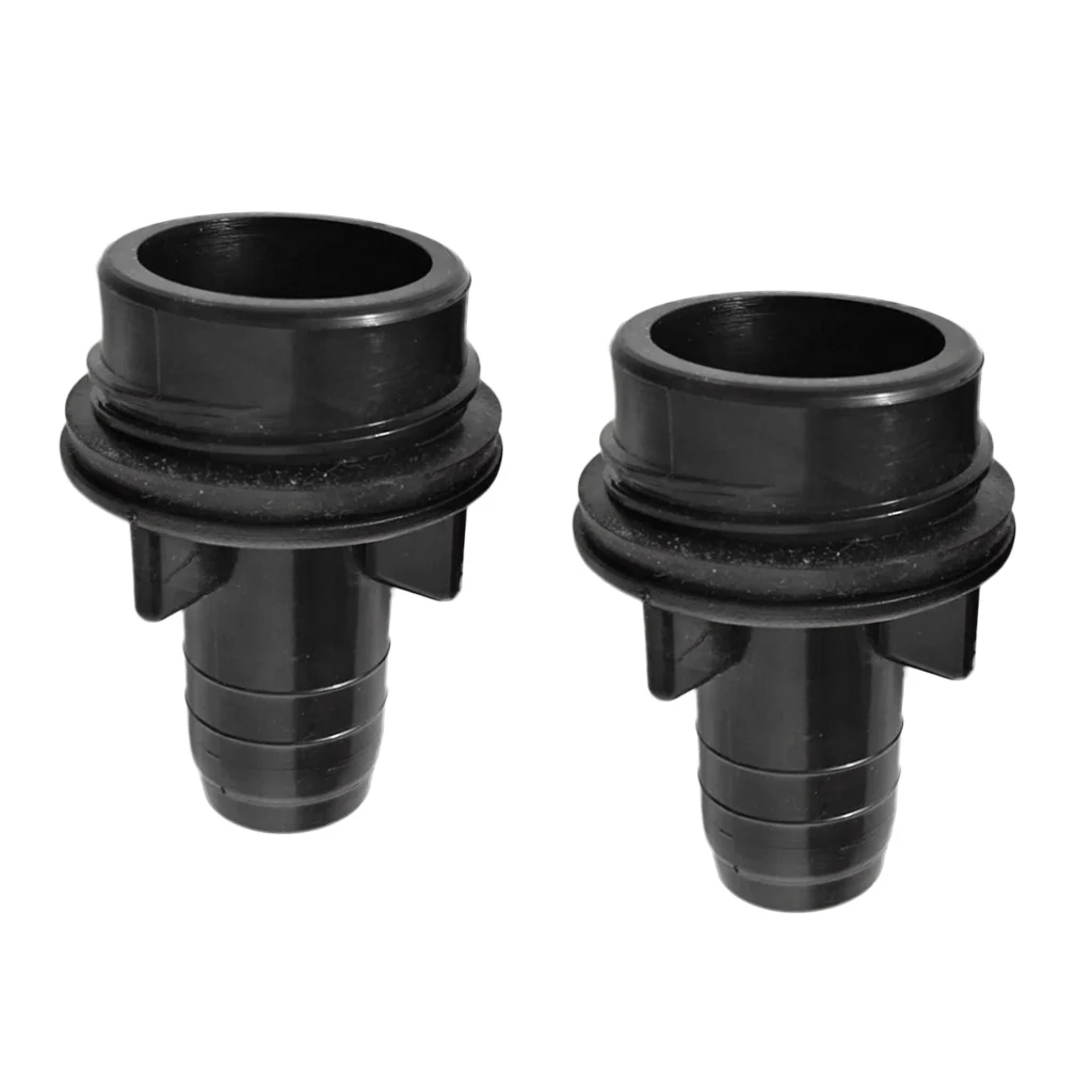 2Pcs Nylon Inflatable Kayak Canoe Valve Adapter Rubber Boat Pump Connector