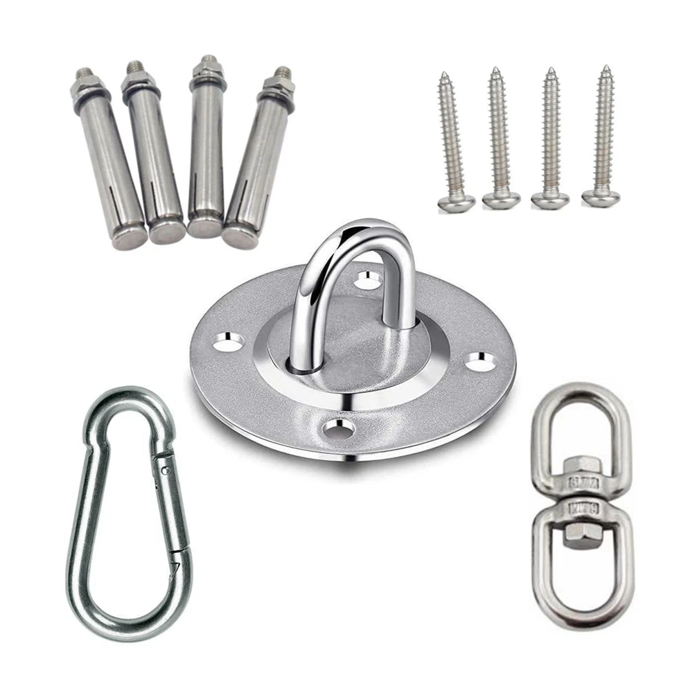 

Yoga Ceiling Wall Mount U-Shaped Hooks Stainless Steel Bracket Multi-Function Hammock Swing Hanger Chair Metal Base Heavy Duty