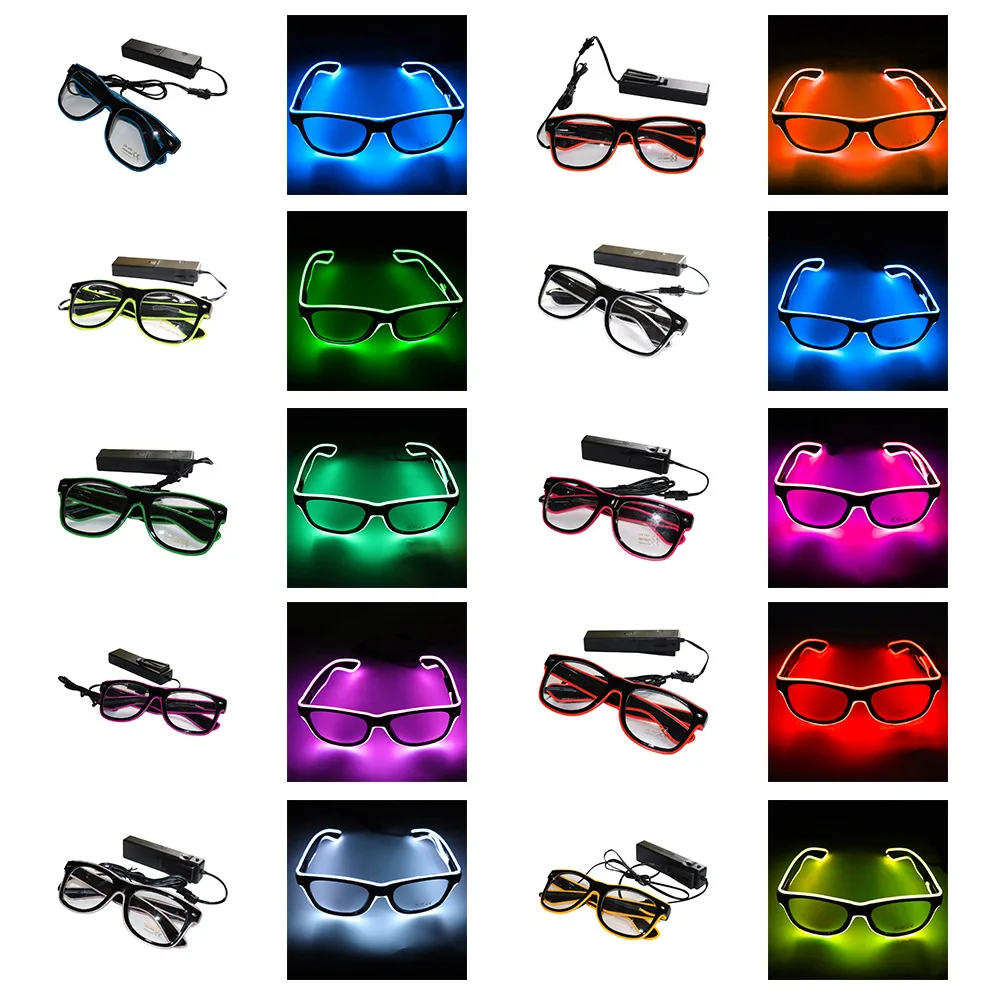 Очки светодиодсветодиодный с голосовым управлением 10 цветов на выбор|Сверкающие
