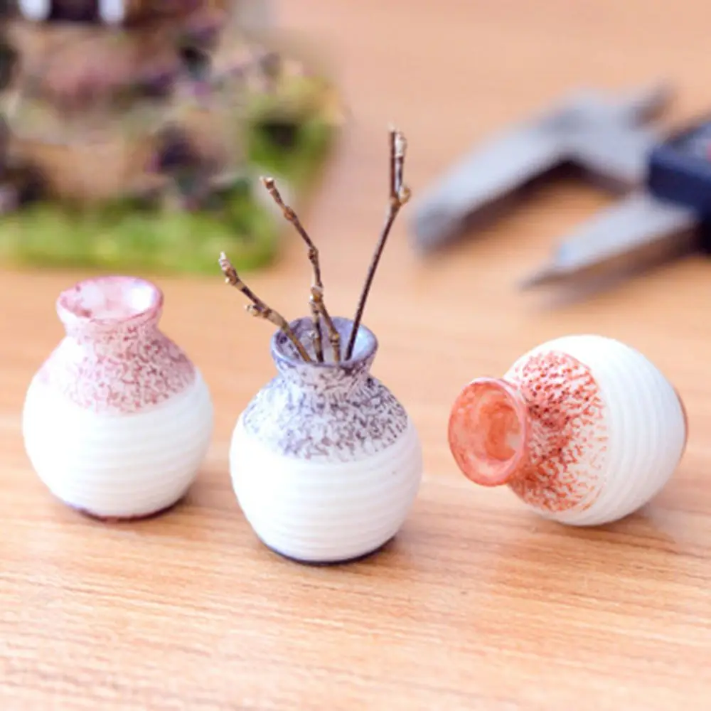 

1 Pcs Home Decoration Succulent Plant Mini Fine Mouth Vases Small Fresh Ornaments Craft DIY Materials Micro Landscape Random