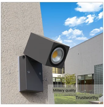 

Simple Modern Waterproof Monocephalic Wall Lamp LED Aisle Light Balcony Gate Pillar Courtyard Villa Wall Decorative Lamp