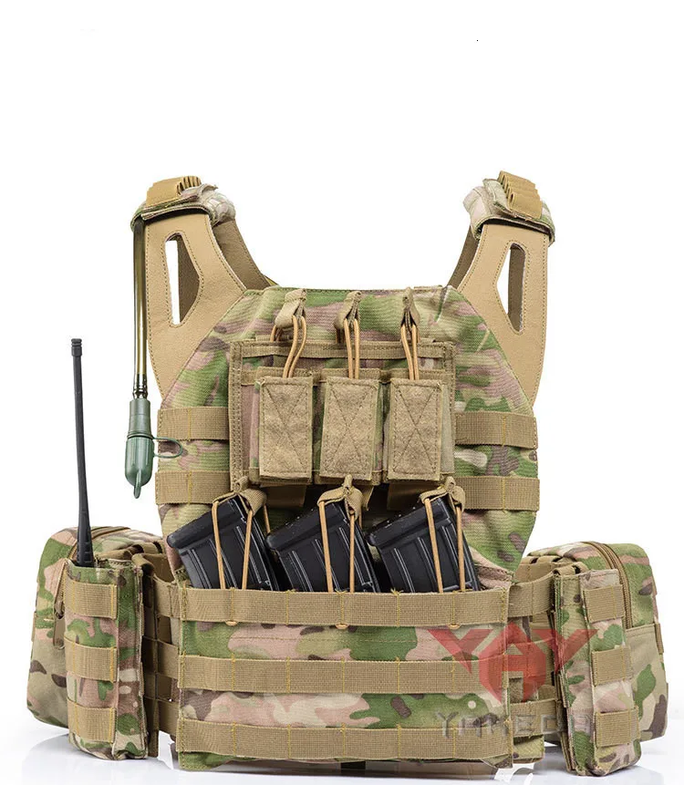 Protec Black Tactical Molle Vest Airsoft Combat Security 3s Grade B 