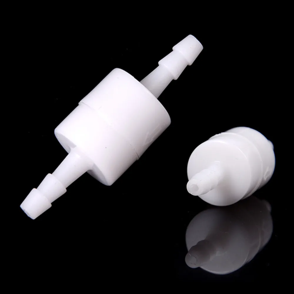 1PC 4mm Plastic One Way Inline Check Valve White Fuel Gas Liquid Water Valve