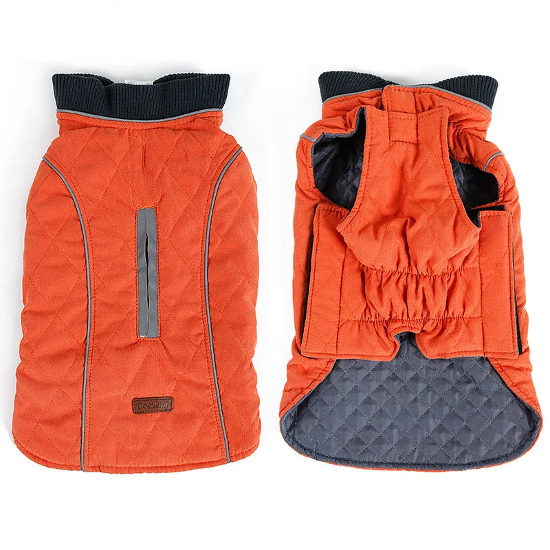 Orange Hoopet Одежда для собак зимнее пальто теплая одежда для домашних животных куртка для собак Жилет для щенков куртка для маленьких средних и больших собак - Цвет: Orange
