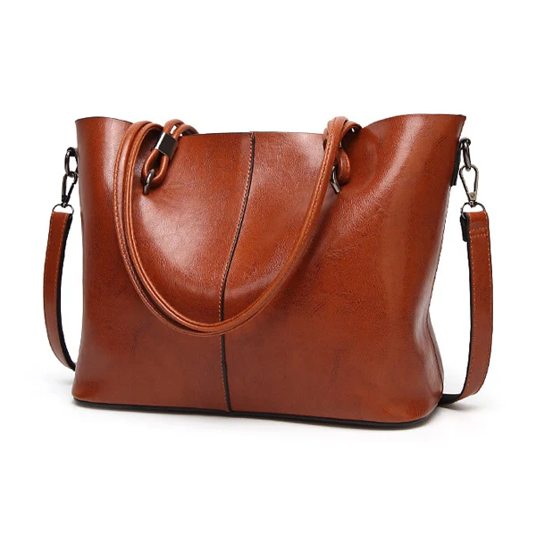 ACELURE, одноцветные женские сумки через плечо, простой стиль, повседневные сумки, женские Сумки из искусственной кожи, сумки через плечо, женские повседневные сумочки - Цвет: Brown