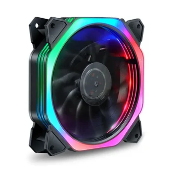 

1pcs LED Cooling Fan RGB 4Pin 3Pin Low Noise 28DB 12V DC 0.3A Replacement Part