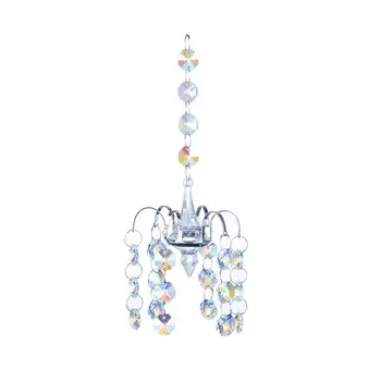 

2019 Crystal Wind Chime Suncather Rainbow Window Hanging Feng Shui Prism Garden Ornaments