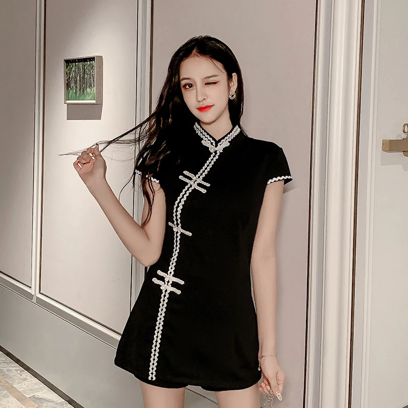 Китайское платье cheongsam атласное qipao vestido cheongsam нижнее белье воротник Мандарин облегающее платье "Чонсам" современное восточное платье