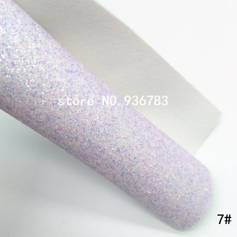 MQ007B 30X134cm Stars Glitter Fabric Fine Glitter Leather for making bows shoes handbags and wallpaper Decoration - Цвет: 7