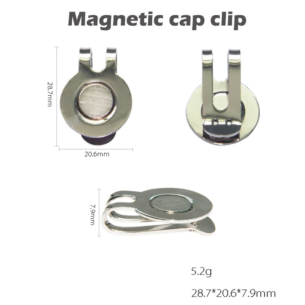 1Pcs New Golf Ball Marker with A Standard Hat Clip Magnetic Alloy Marker Golf Accessories Poker Numbers