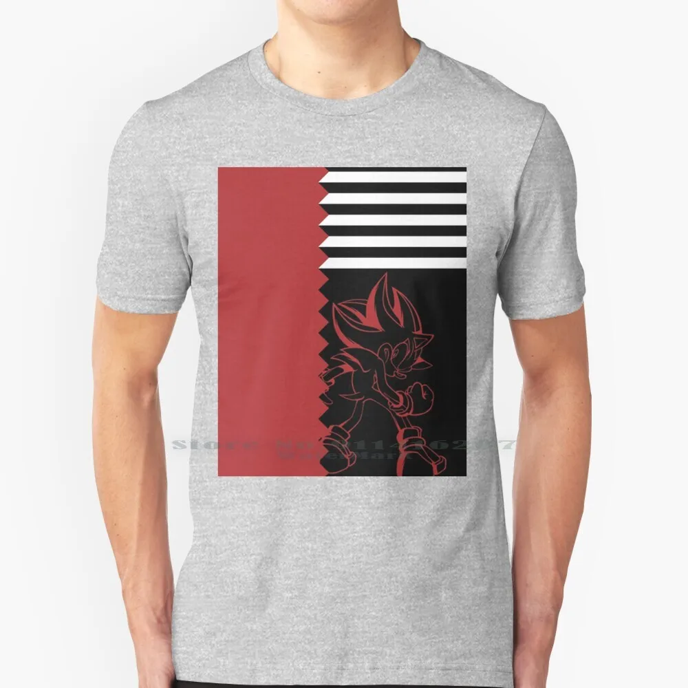 Shadow The Hedgehog T Shirt 100% Puro Cotone Shadow Shadow The Hedgehog The Hedgehog Channel
