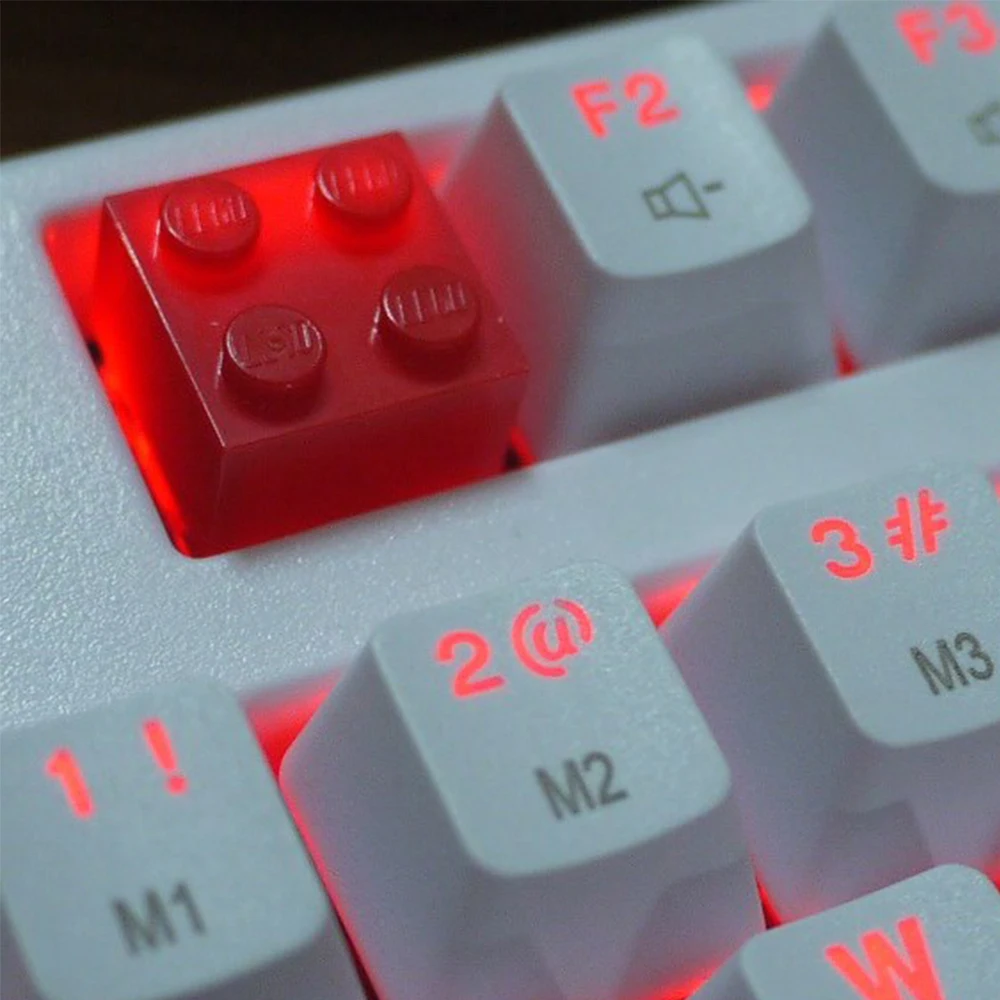 

DIY Resin Keycaps For Cherry Mx Switch Mechanical Game Keyboard White Black Red Blue Pink Yellow Color Keycaps For Lego Doll Toy